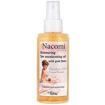 Aceite Acelerador del Bronceado con Partículas de Oro Nacomi 150 ml