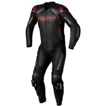 RST S1 CE Mono de cuero para hombre - Negro/Rojo