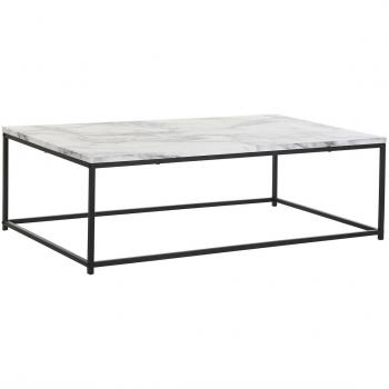 Mesa auxiliar DKD Home Decor Metal MDF Aluminio