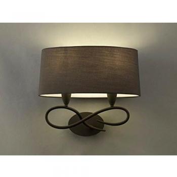 Aplique de Pared Mantra Lua Gris Ceniza 2 Luces