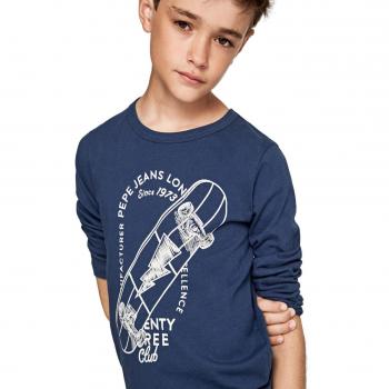 Pepe Jeans - Camiseta JAIRO Junior Color: 588 Ocean Talla: T.10