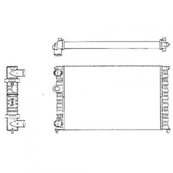 Radiador de Motor BEHR HELLA SERVICE 8MK 376 713-744 para Refrigeración del Motor