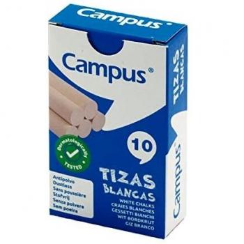 Campus - Tizas Blancas Caja 10 unidades