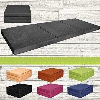 Colchón Supletorio Plegable Para Cama Auxiliar de Invitados ”“ 195.X 80.X 9.Cm ”“ Color Gris