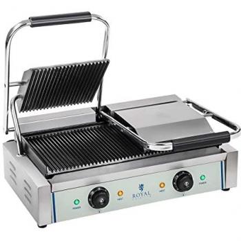 Parrilla de contacto doble ondulada 2 x 1.800 W Royal Catering