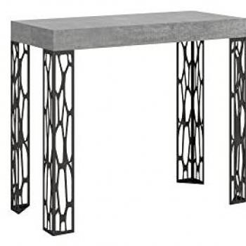 Consola extensible Ghibli 90x40/300 cm cemento antracita