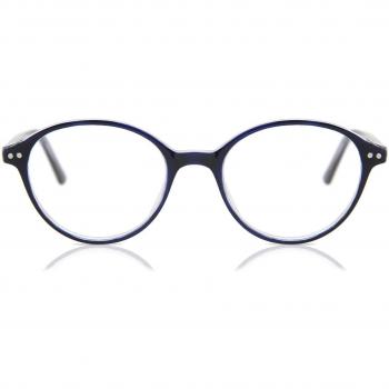 Oval Armazón Completo de Plástico Azul para Mujer - Gafas Recetadas Anti-Azules - SmartBuy Collection