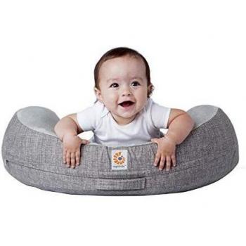 Ergobaby Natural Curve - Almohada de lactancia, color gris