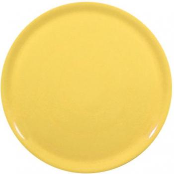 Plato de Pizza de Porcelana Duradera Speciale Amarillo 330 mm - Juego de 6
