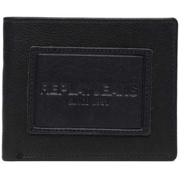 REPLAY Men's Leather Wallet Black