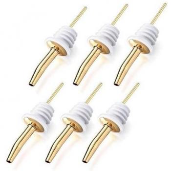 ANKKO 6pcs Bebidas Flujo libre Vertedores para vino, Tapones para vino, Tapones de aceite