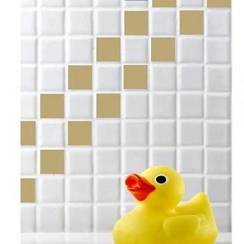 50 piezas 1x1cm Matt murales de azulejos de color beige