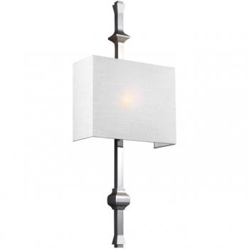 Aplique de pared interior Teva 1 luz níquel pulido E27 - Elstead