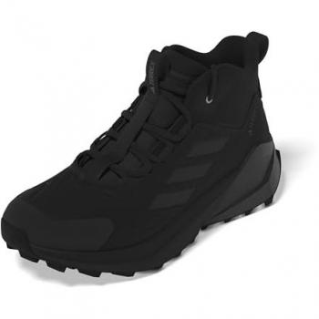 Adidas Terrex Trailmaker 2 Mid Leather Hiking Shoes, Bota de trekking para hombre, color Negro/Core Black/Grey Four, talla 45 1/3 EU