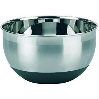 Kela 15920 - Cuenco para mezclar de acero inoxidable con base de silicona, 4 l