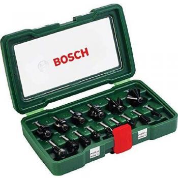 Bosch Set de 15 fresas de metal duro