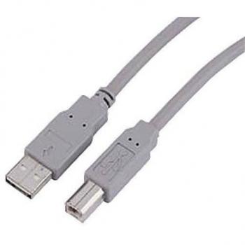 Cable USB A-B 3m Gris Hama