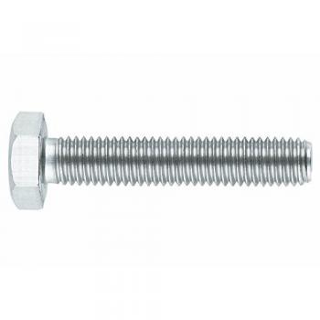 Tornillo métrico DIN 933 hexagonal 8.8 cincado, rosca completa M8 x 40 mm, blister de 4 unidades