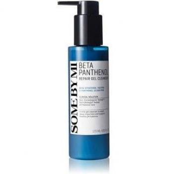 SOME BY MI Beta Panthenol Repair Gel Cleanser 120 ml - Gentle cleansing gel for sensitive and acne-prone skin, mild daily face cleanser, rebuilds skin barrier with beta-sitosterol and panthenol, removes sebum