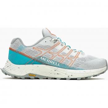 Zapatillas de trail running Merrell Moab Flight para mujer, color blanco grisáceo, talla 37