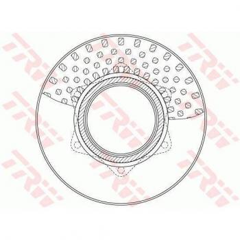 Disco de freno TRW DF6334S - Disco de freno, marca TRW, modelo DF6334S