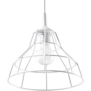 Lámpara Colgante ANATA Sollux Lighting E27 Acero Color Blanco Powder Blue LED Compatible