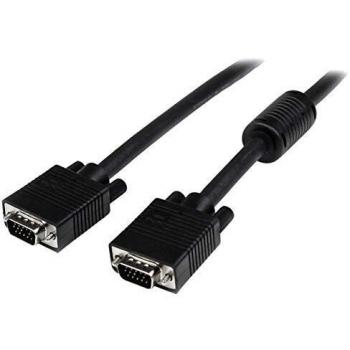 Cable Coaxial VGA HD15 Macho a Macho de 50 cm de Alta Resolución para Monitor