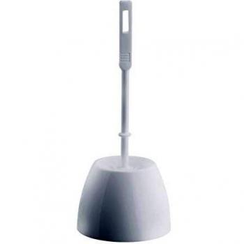 Portaescobillas de polipropileno blanco con escobilla 823109