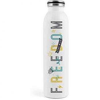 H&H - Botella térmica de Acero Inoxidable 18/10, Freedom, 0,75, Color Blanco, 0,75 l