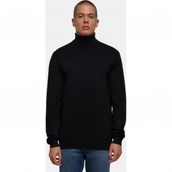 Urban Classics Men's Black Knitted Turtleneck Sweater