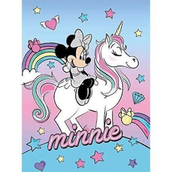 Manta Polar Disney Minnie Mouse Unicornio 140 x 100 cm - Certificado OEKO-TEX Standard 100