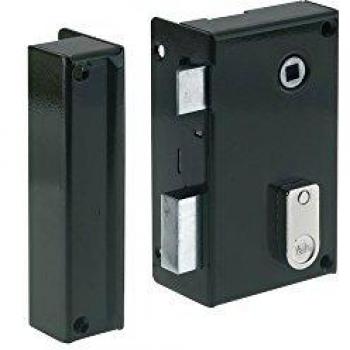 Cerradura Vertical Yale 12,5 x 7 x 18 Caqui Acero Inoxidable con 2 Llaves para Puertas Interiores