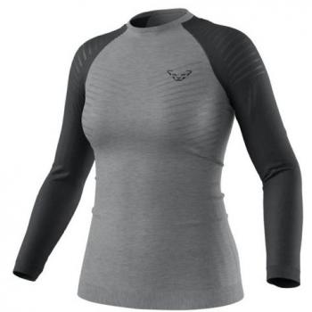 Camiseta interior de manga larga para mujer Dynafit Tour Light Merino (Black Out) - Color negro/gris, talla L