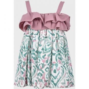 Vestido de bebé con volantes y estampado