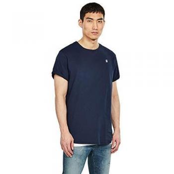 G-Star Raw Men's Short Sleeve T-Shirt Lash R T in Organic Cotton, Regular Fit, Sartho Blue
