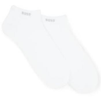 Calcetines BOSS para Hombre, Paquete de 2, Largo hasta el Tobillo, Mezcla de Algodón, Color Blanco