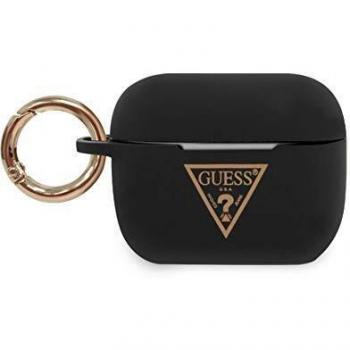 Guess GUACAPLSTLBK - Funda de Silicona para AirPods Pro, Color Negro