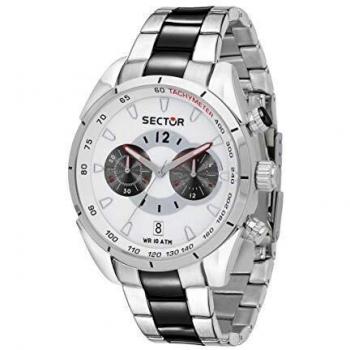 Sector No Limits Men's Watch, 330 Collection, Chronograph, Made of Stainless Steel, Black PVD - R3273794012