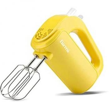 Sbattitore Elettrico Girmi SB02 170W Blanco y Amarillo con 5 Velocidades y Función Turbo