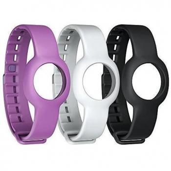 Jawbone UP Move - Pack 3 pulseras gruesas, color blanco / púrpura / negro, talla estándar