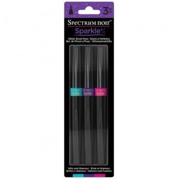 Spectrum Noir Sparkle Finas Plumas Sistema de Cepillo Brillo y Glamour 3 Paquetes, Multicolor, 25x7.3x1.5 cm, 3