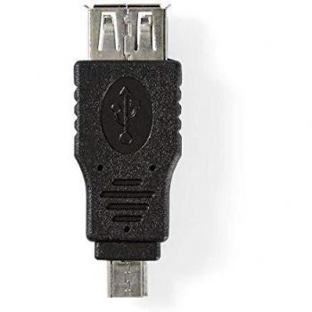 Nedis CCGP60901BK Adaptador USB 2.0 | Micro B Macho - A Hembra | Negro
