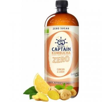 Captain Kombucha Zero Ginger Lemon Organic 1L