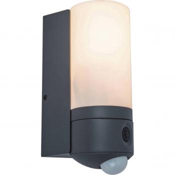 Aplique LED de Exterior Pollux con Cámara, Sensor de Movimiento, 1200 lm, Regulable 2700-6500K, IP44, Antracita