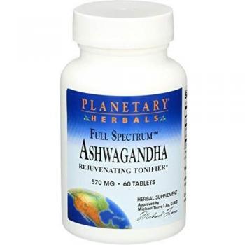 Planetary Herbals, Ashwagandha, Full Spectrum, 570 mg, 60 Tablets