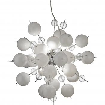 Lámpara de Techo Colgante Esférica Explosion G9 65cm Blanca con 10 Luces