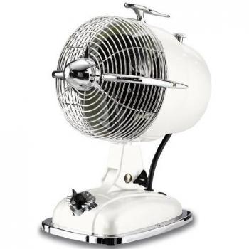 Casafan RetroJet Design - Ventilador de mesa, diseño retro, color blanco