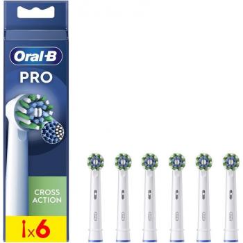 Oral-B - Pack de 6 Cabezales de Recambio Pro Cross Action