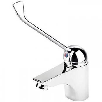 Grifo Lavabo Monomando Gerontológico Ingo 71550PG Cromo con Repisa - Presto