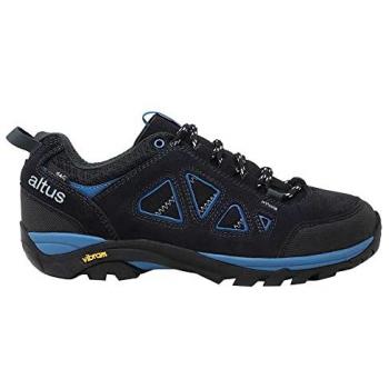 Zapatillas de montaña unisex Altus Caura, color negro y azul, talla 40, con membrana impermeable y suela Vibram